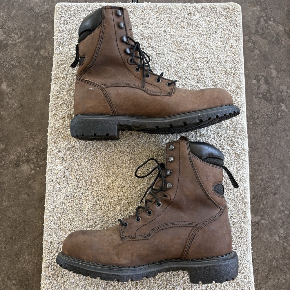 Red Wing 2211 Steel Toe DynaForce Waterproof Work Boots Brown, Sz 10 Made in USA - Picture 8 of 9